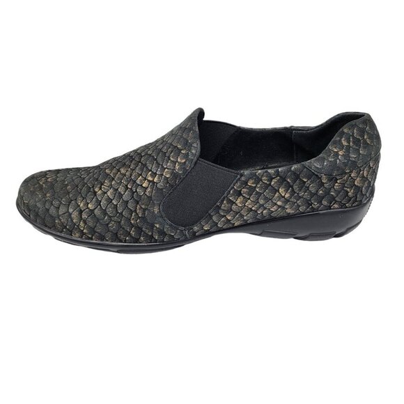 Vaneli Anemone Sz 7.5 Slip On Sport Loafer Comfort Shoe Black Bronze Goring Side - Picture 6 of 11